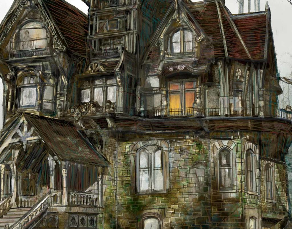 The Fall of the House of Usher by Poe Mario Jodra Illustrator Art