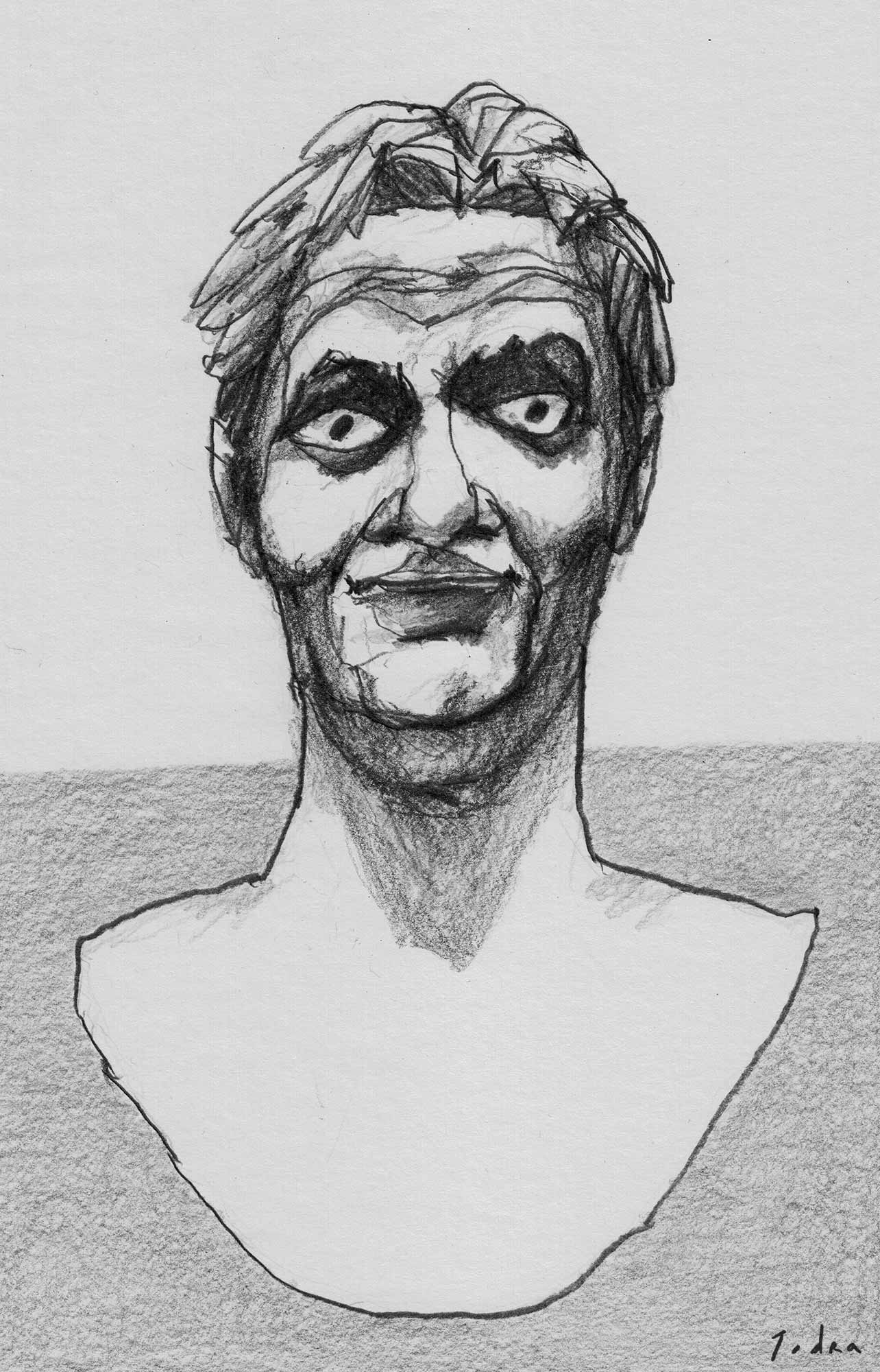 Pompey the Great portrait. Drawing. Mario Jodra 2020