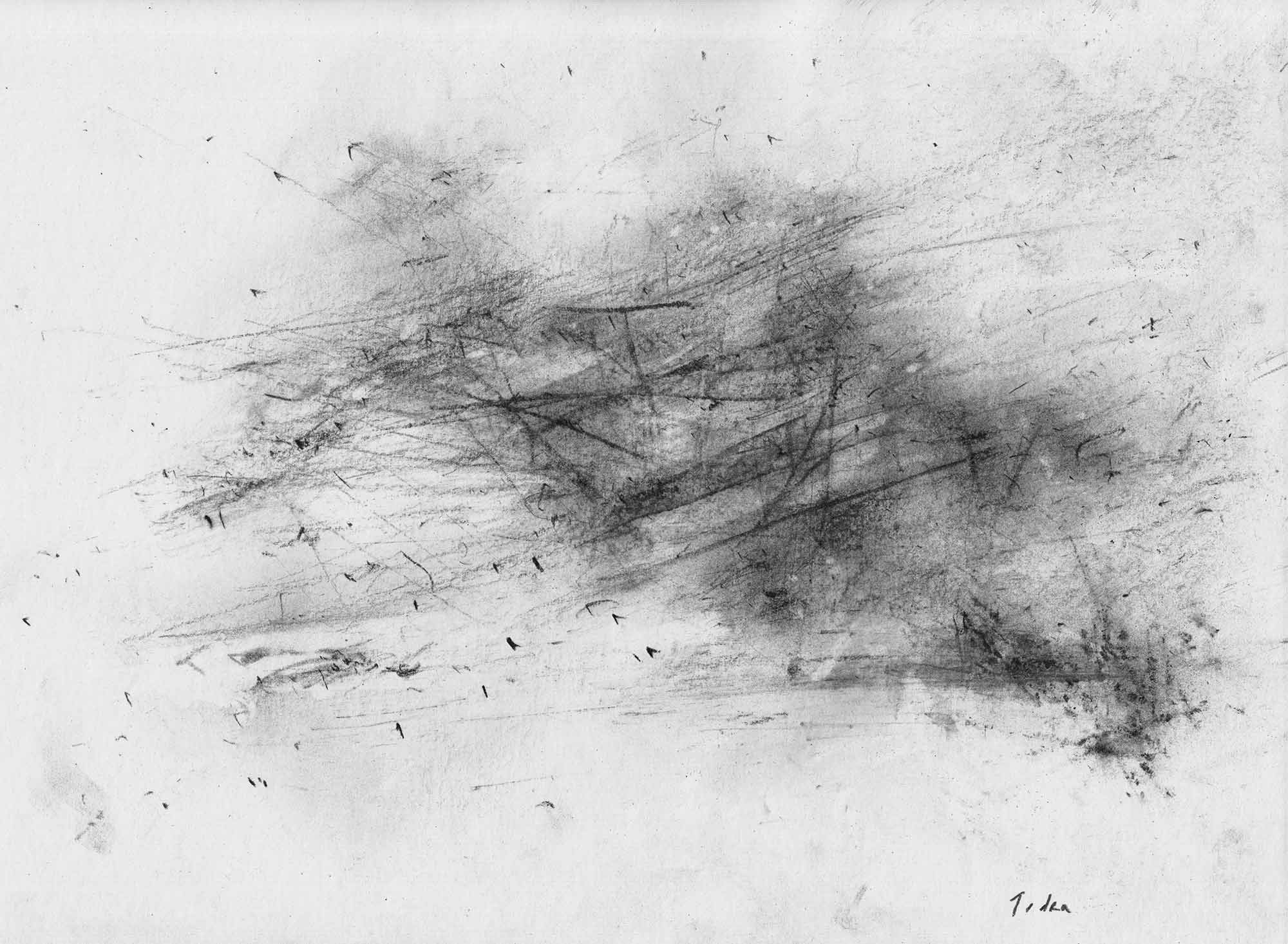 Dying Dog – Original pencil & charcoal drawings - Mario Jodra