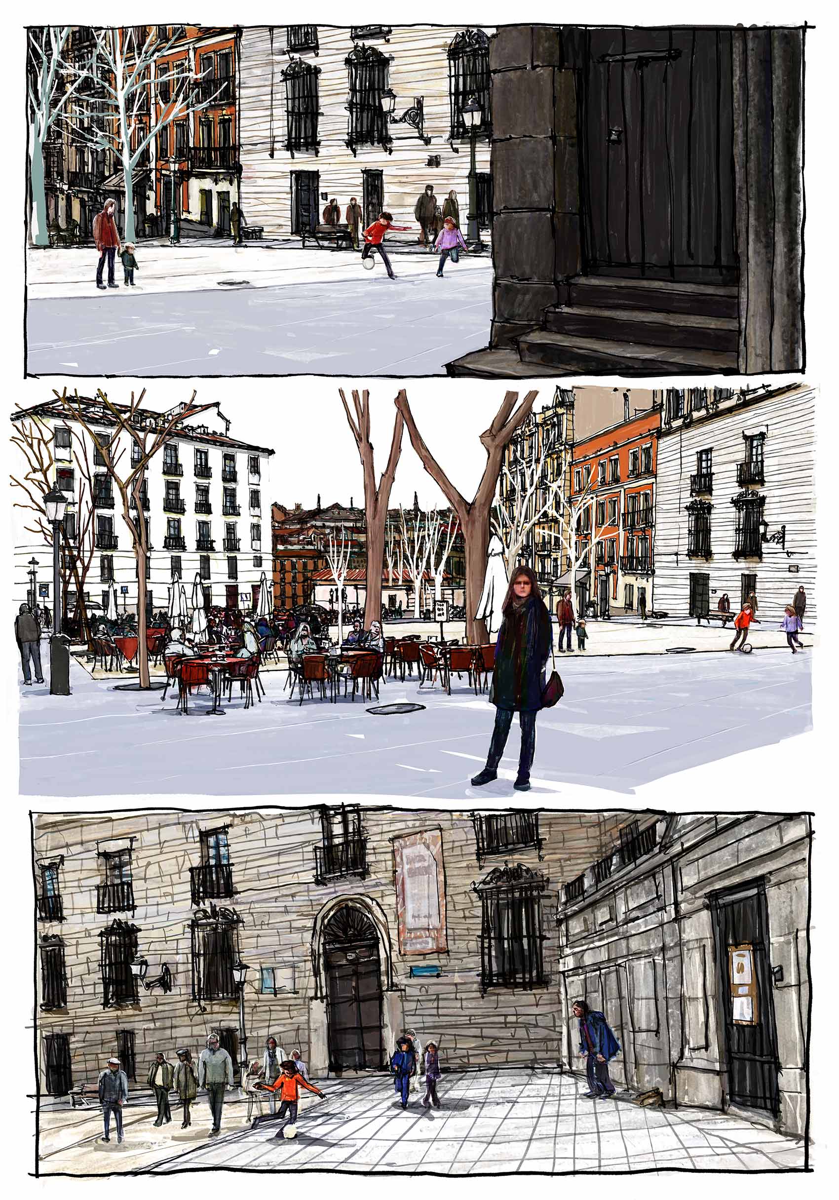 Mario Jodra Artist Book - "Augusta Plaza de Paja". Page 03